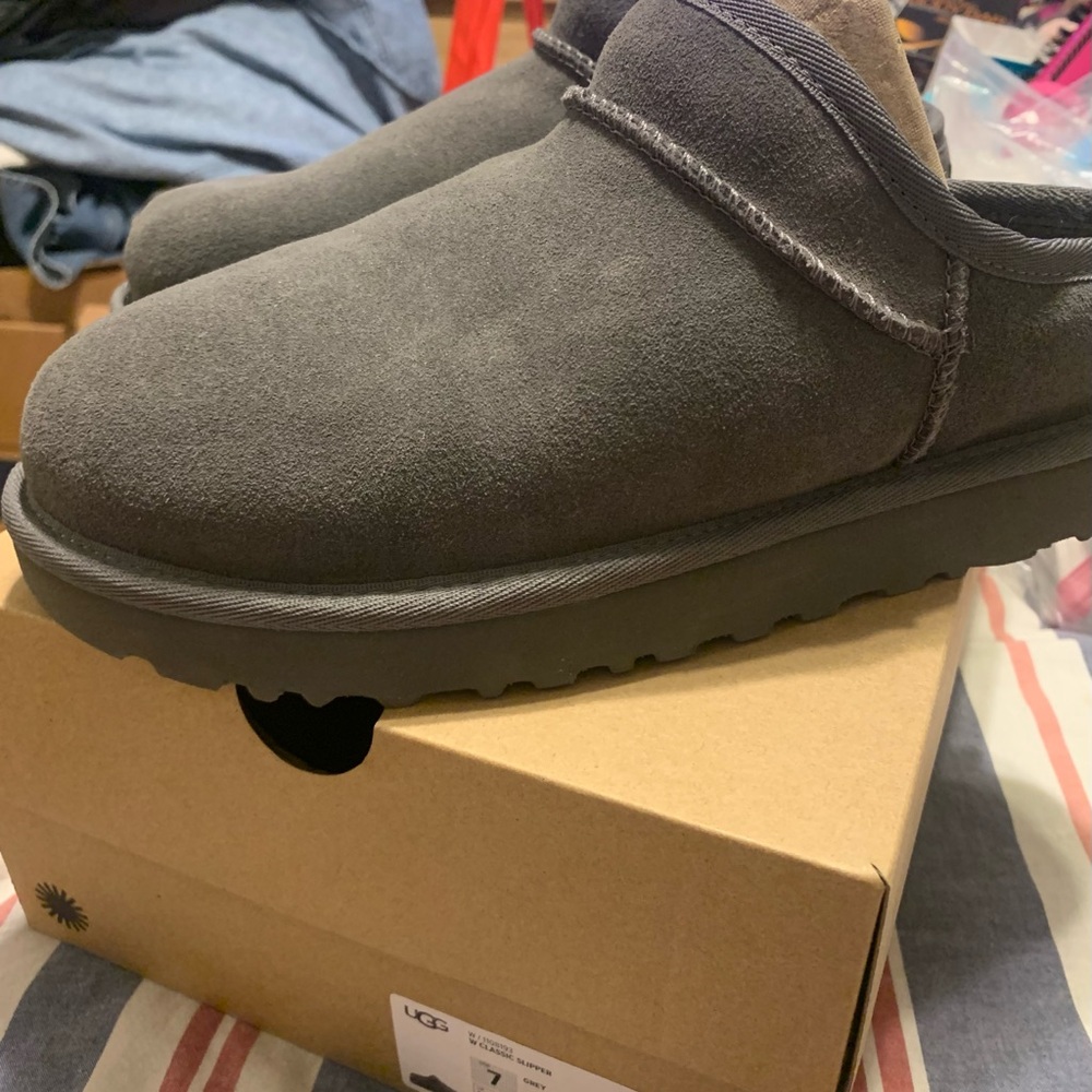 UGG Classic Gray Slippers